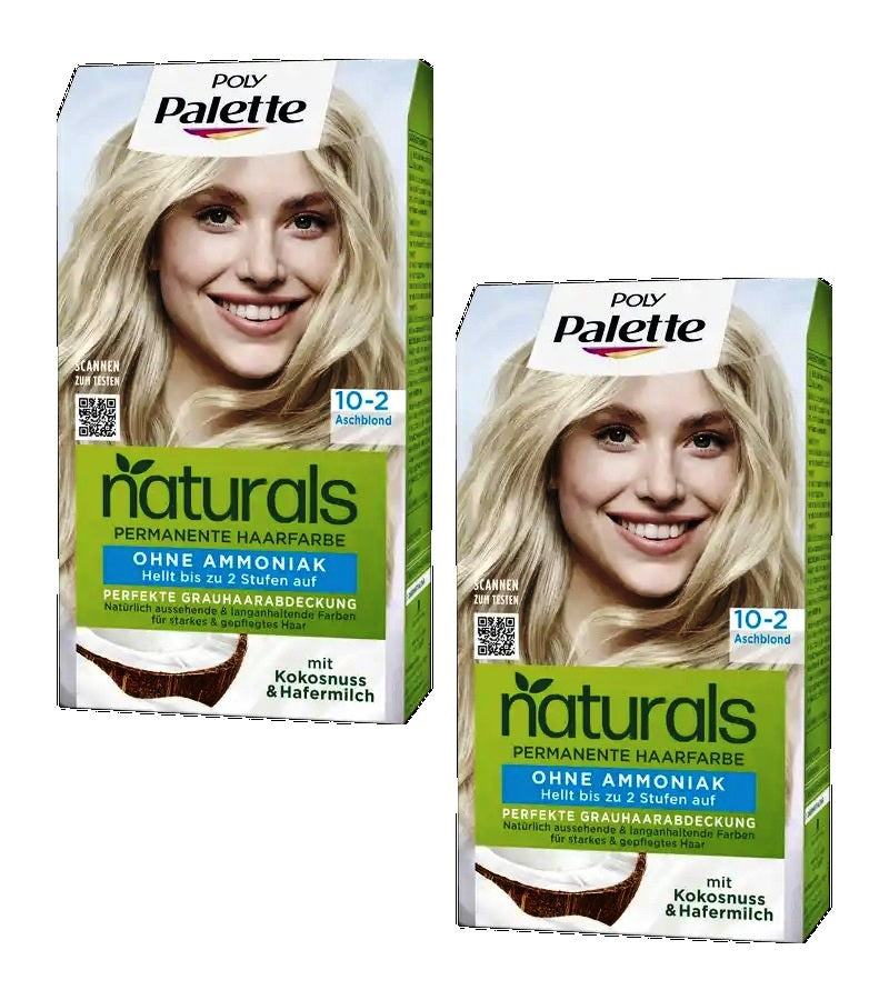 2xPack Schwarzkopf Poly Palette NATURALS Permanent Hair Color - 8 Varieties