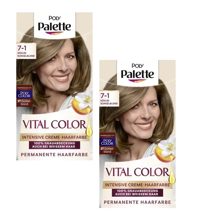 2xPack Schwarzkopf Poly Palette  Vital Color Intensive Cream Hair Colors - 9 Varieties