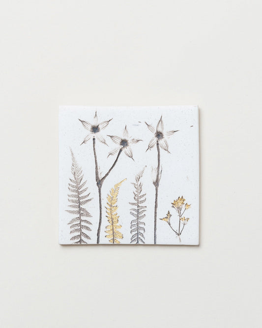 Handmade Botanical Wall Tile