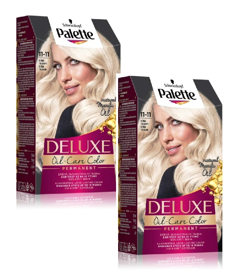2xPack Schwarzkopf Poly Palette Deluxe Permanent Hair Colors - 14 Varieties