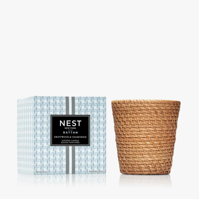 Nest Rattan Driftwood & Chamomile Classic Candle