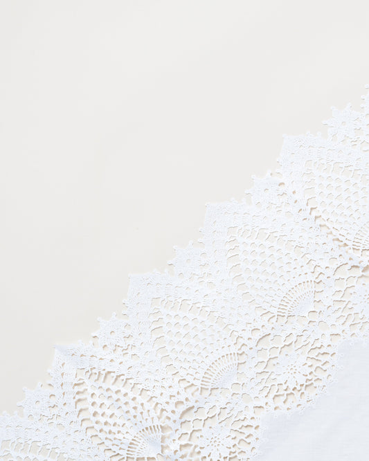 White Vinyl Lace Tablecloth