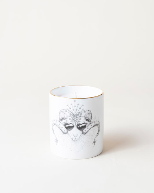 Aries Zodiac Cutesy Candle