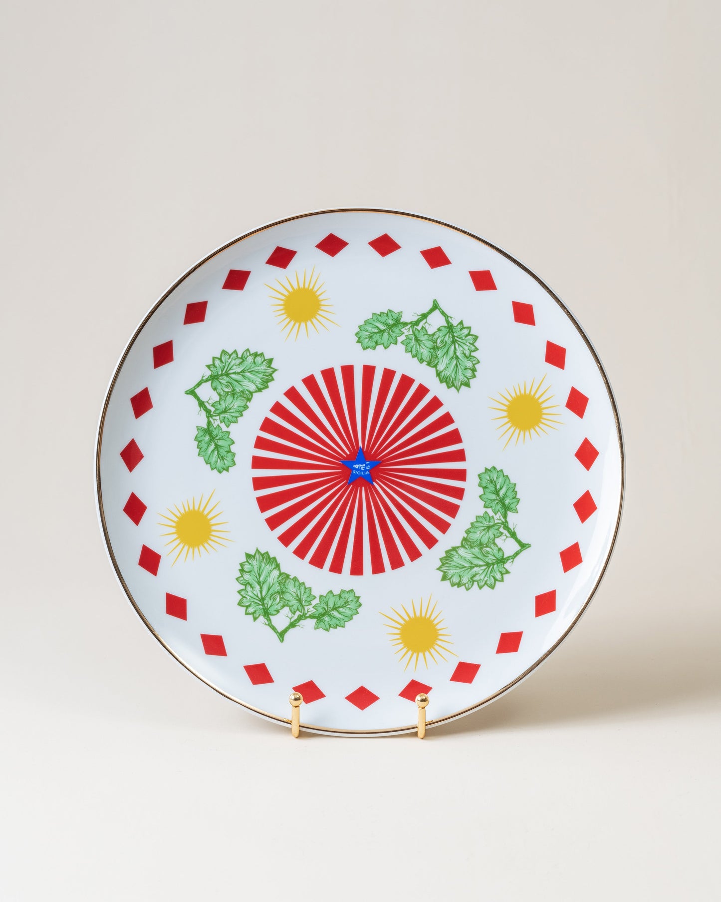 Round Platter/Leaved D32cm