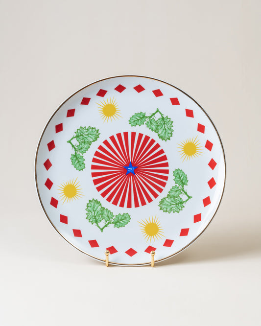 Round Platter/Leaved D32cm