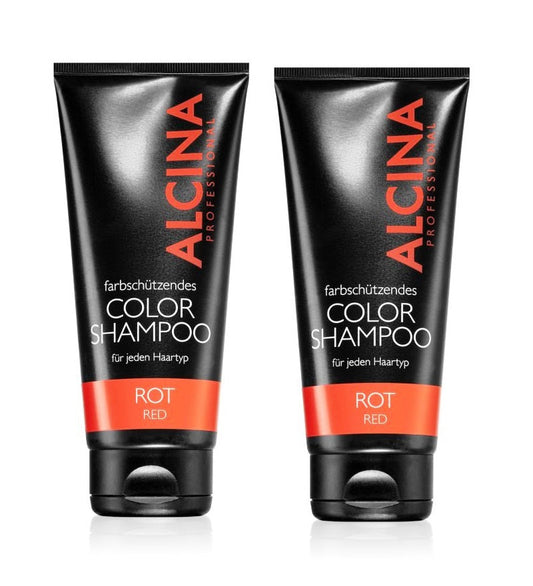 2xPack ALCINA Color Red Shampoo for Red Shades of Hair - 400 ml