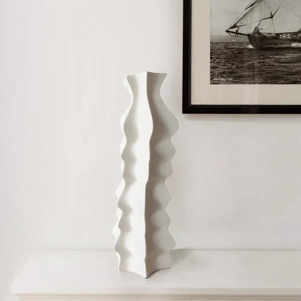 Modern Resin Abstract Sculpture Vase Decor Art