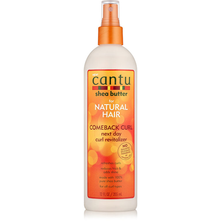 Cantu Shea Butter Natural Hair Comeback Curl Next Day Curl Revitalizer 12 oz