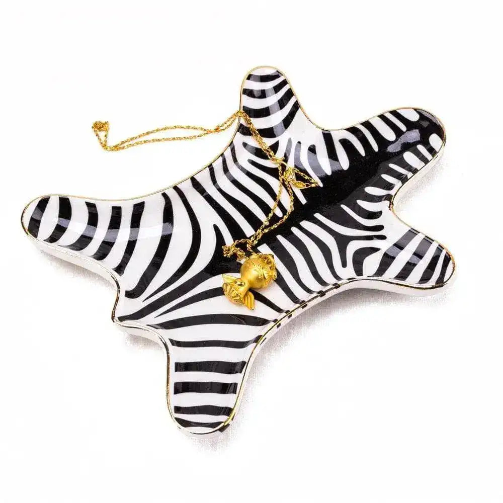 Ceramic Zebra Shape Jewelry Trinket - MAIA HOMES