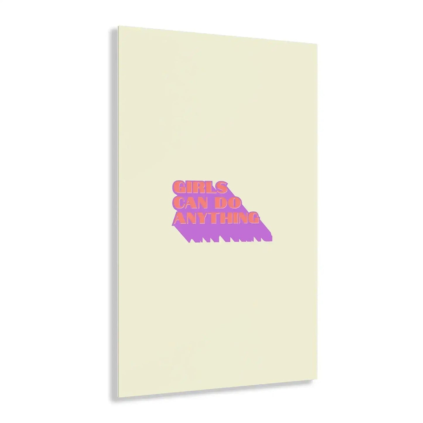 Girl can do anything Acrylic Print - MAIA HOMES