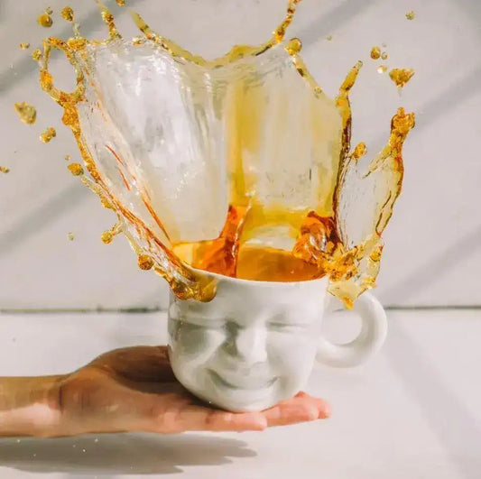 Hand Crafted Porcelain Happy Baby Face Coffee Mug