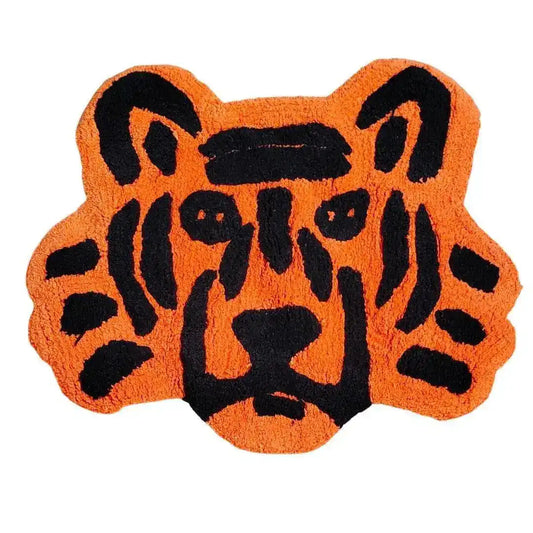 Handmade Cotton Lion Face Shaped Bath Rug - MAIA HOMES