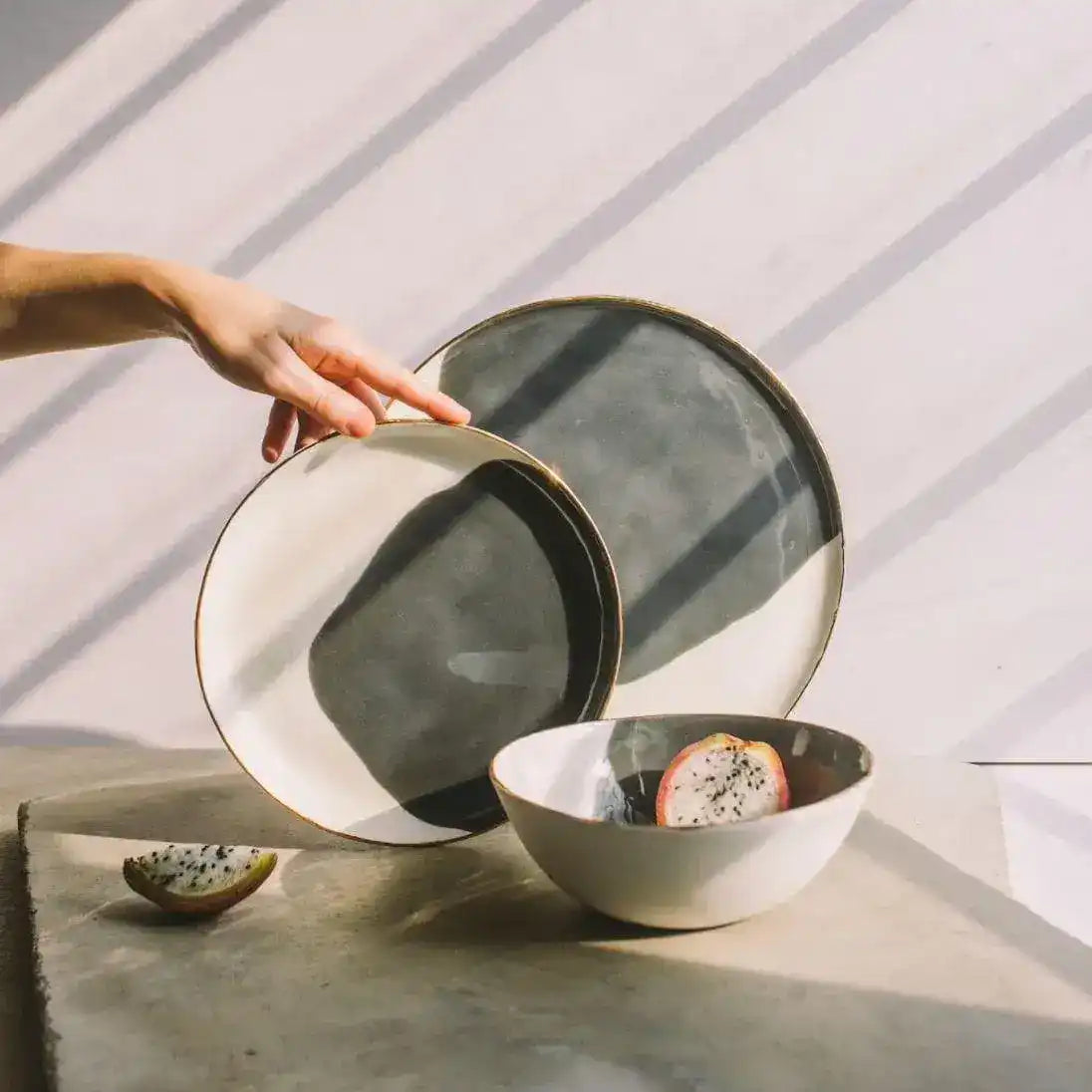 Handmade Porcelain Ombre Tableware