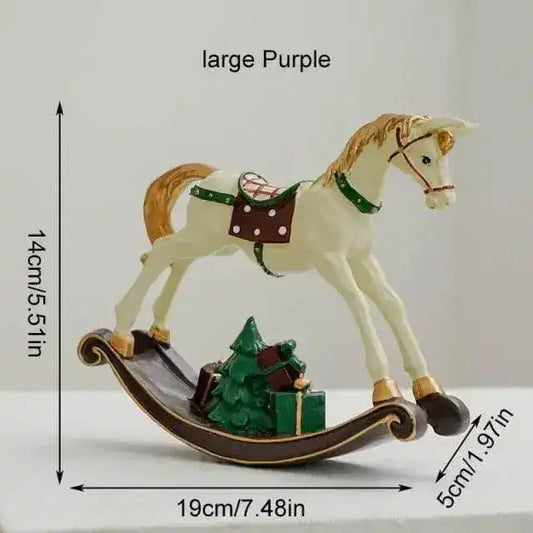 Holiday Decorative Rocking Horse - MAIA HOMES