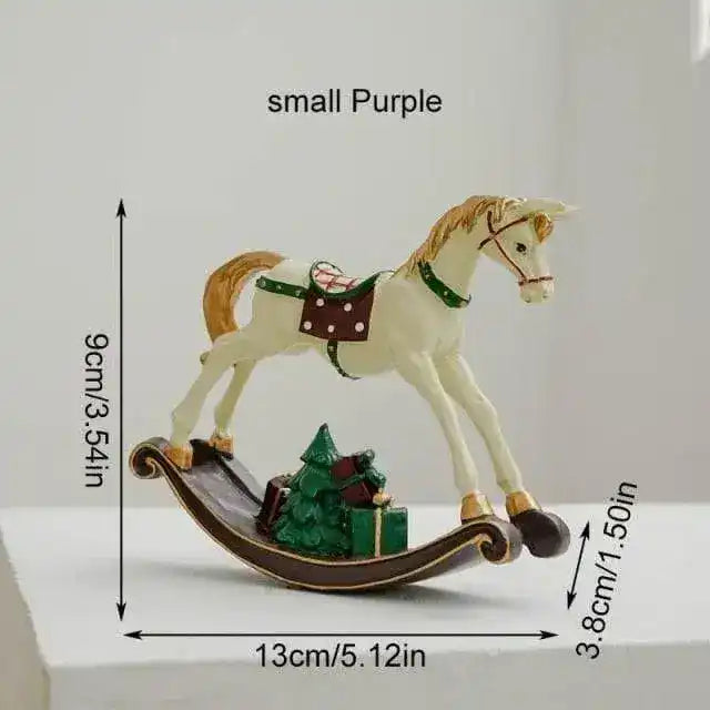 Holiday Decorative Rocking Horse - MAIA HOMES