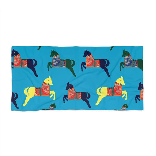Horses in the Ocean Beach Towel - MAIA HOMES