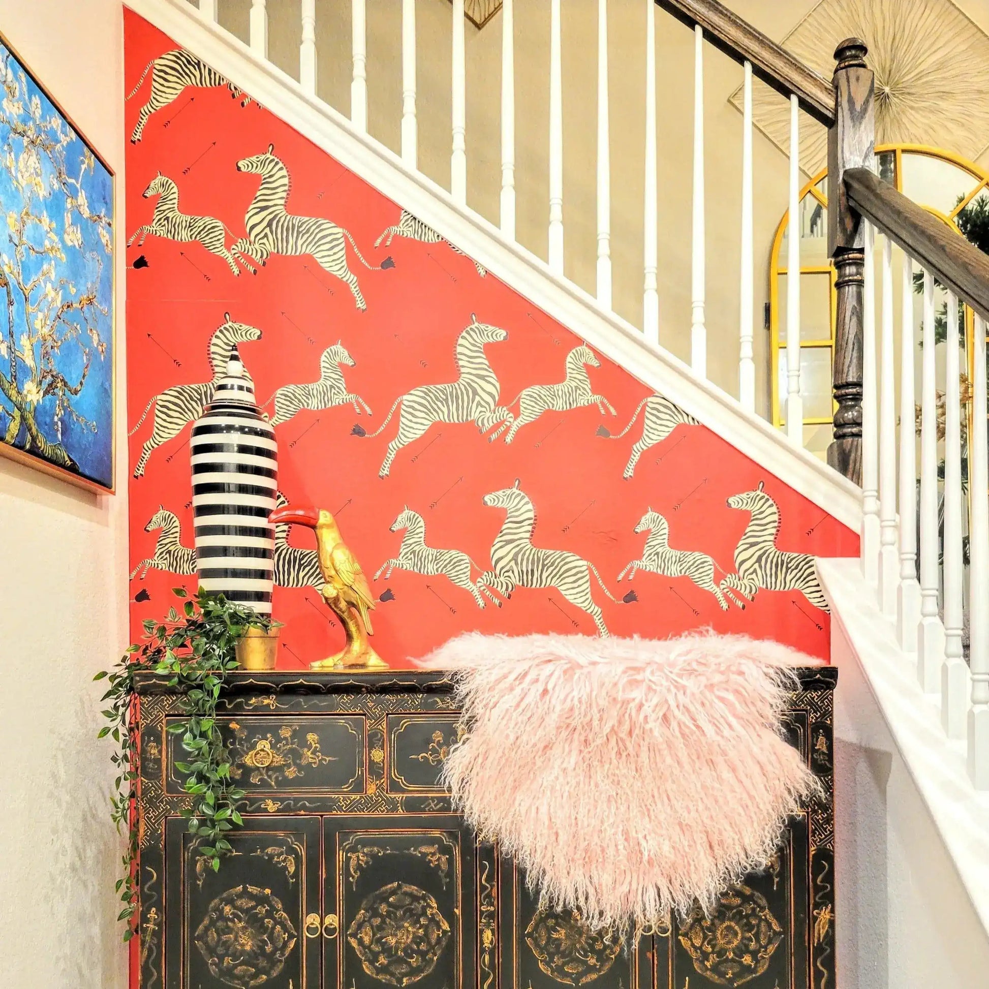 Jumping Zebras Peel and Stick Wallpaper - MAIA HOMES