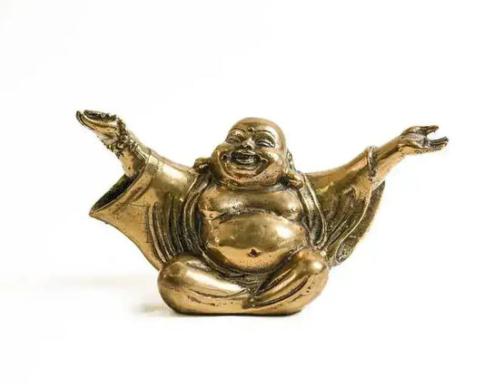 Laughing Buddha with Open Arms Statue - MAIA HOMES