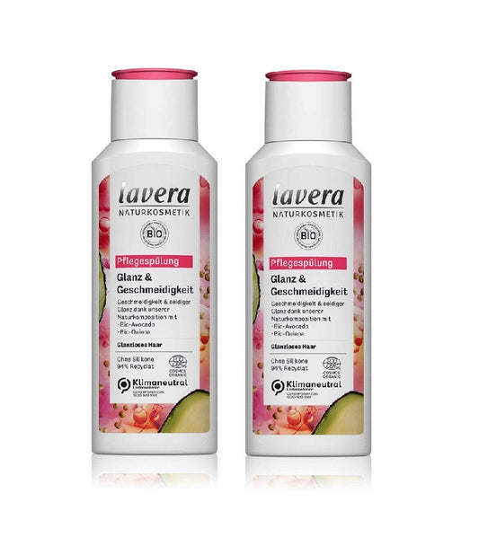 2xPack Lavera Bio Shine & Smoothness Hair Conditioner - 400 ml