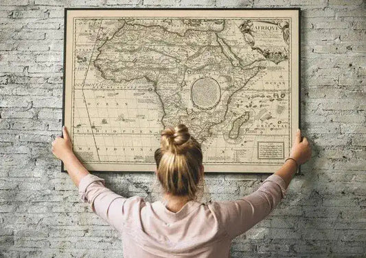 Map of the Africa 1689| Old Map Wall Decor
