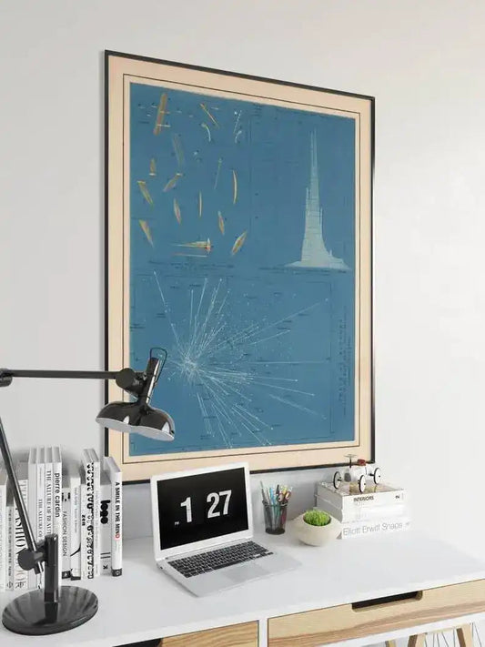 Meteors Wall Poster| Vintage Decor