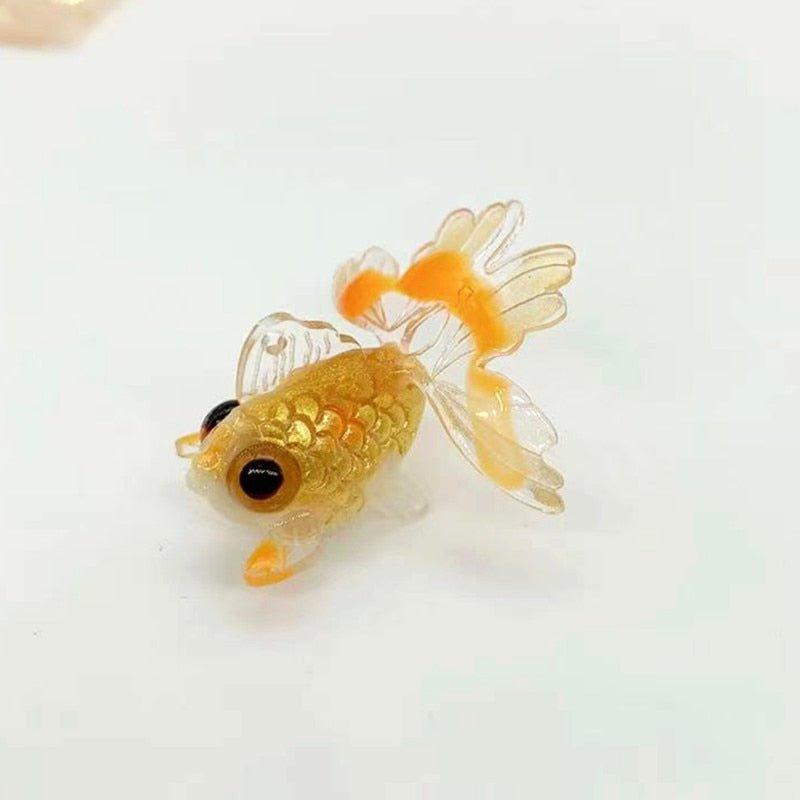 Mini Goldfish Animal Model Decor Pvc Craft Figurine - Animal Amity