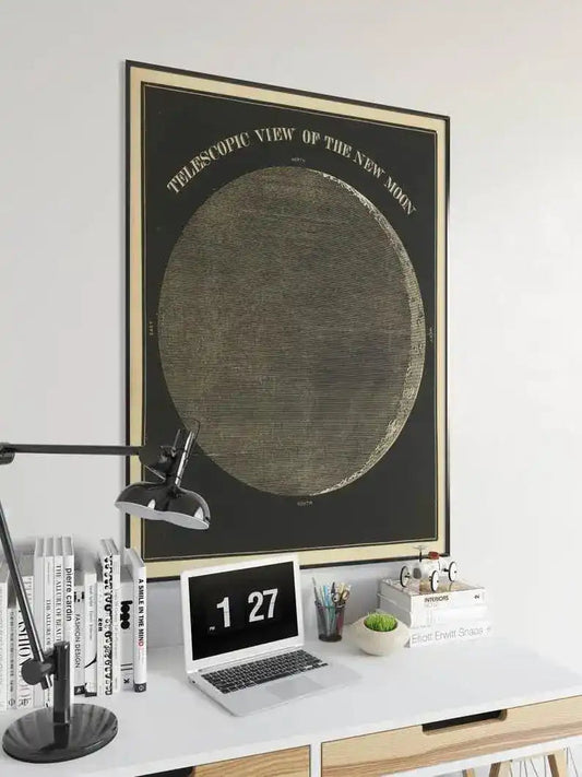 Moon Wall Poster| Vintage Decor