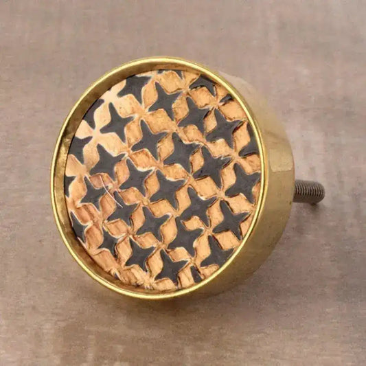 Night Stars 6 Wooden knobs - Set of 6