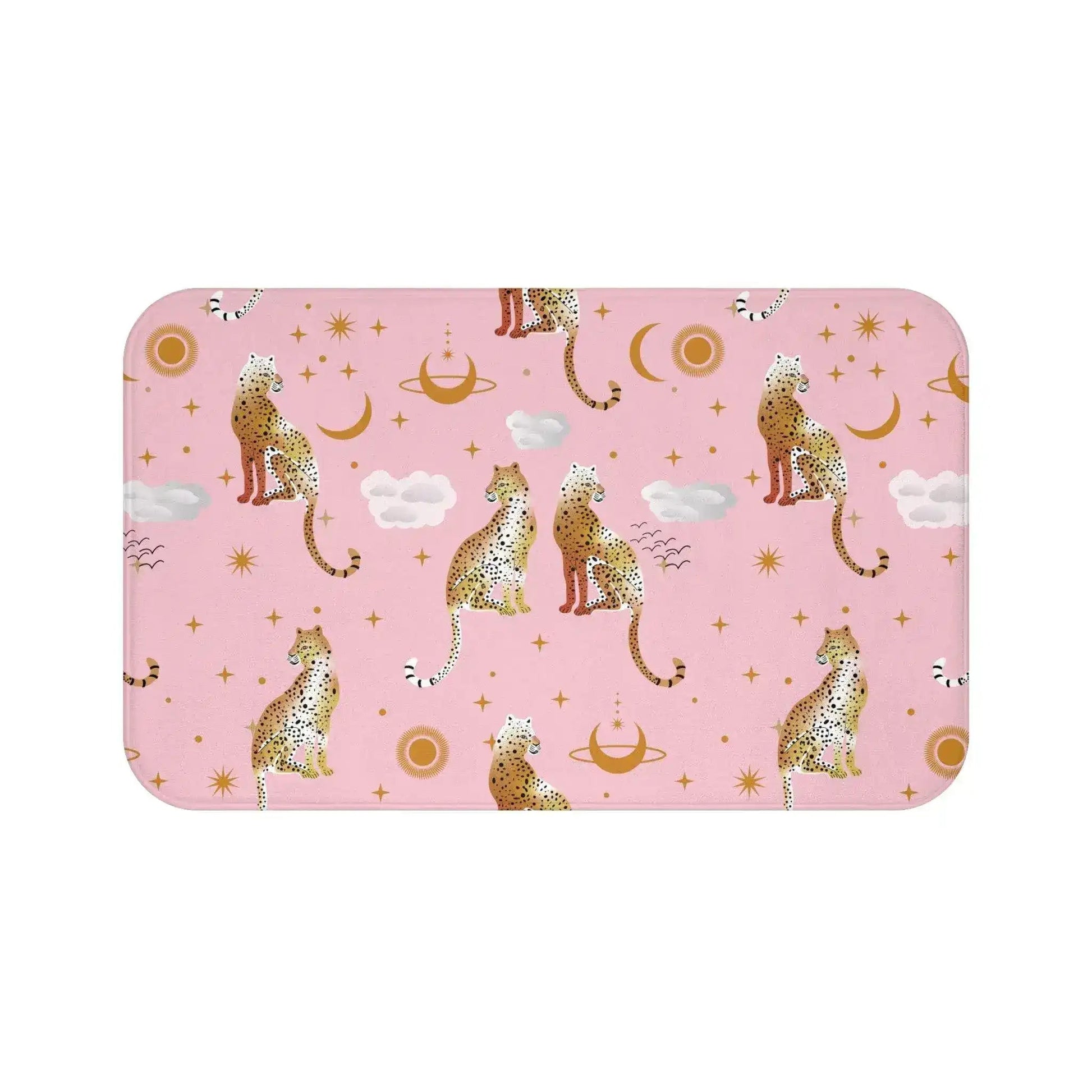 Pink Leopards Microfiber Bath Mat - MAIA HOMES
