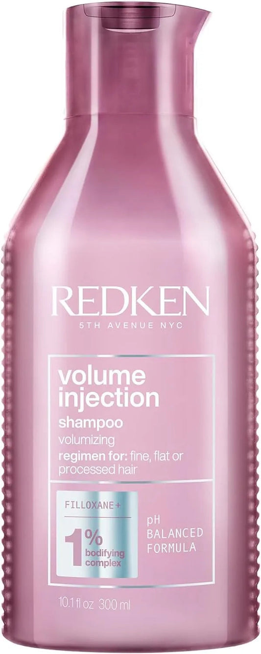 Redken Volume Injection Shampoo for Fine Hair | Citric Acid | Adds Lift & Volume - 300ml