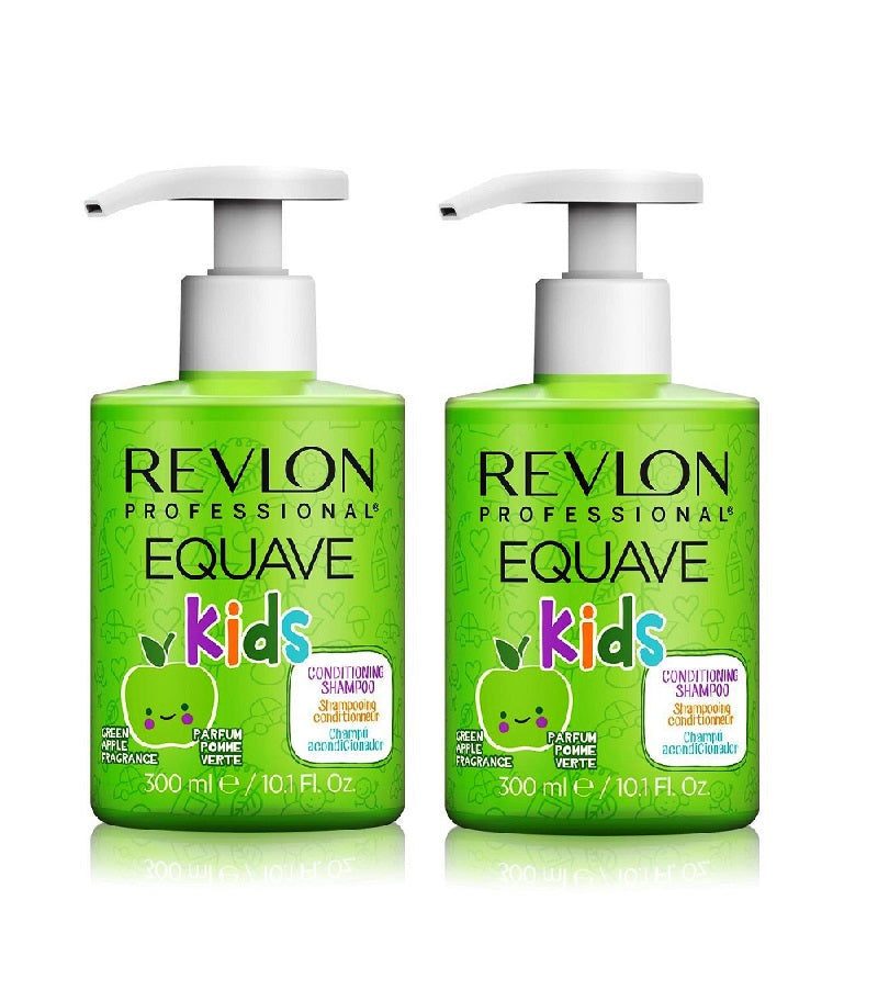 2xPack Revlon Professional Equave Kids Apple Shampoo 2-in-1 Hair Shampoo - 600 ml