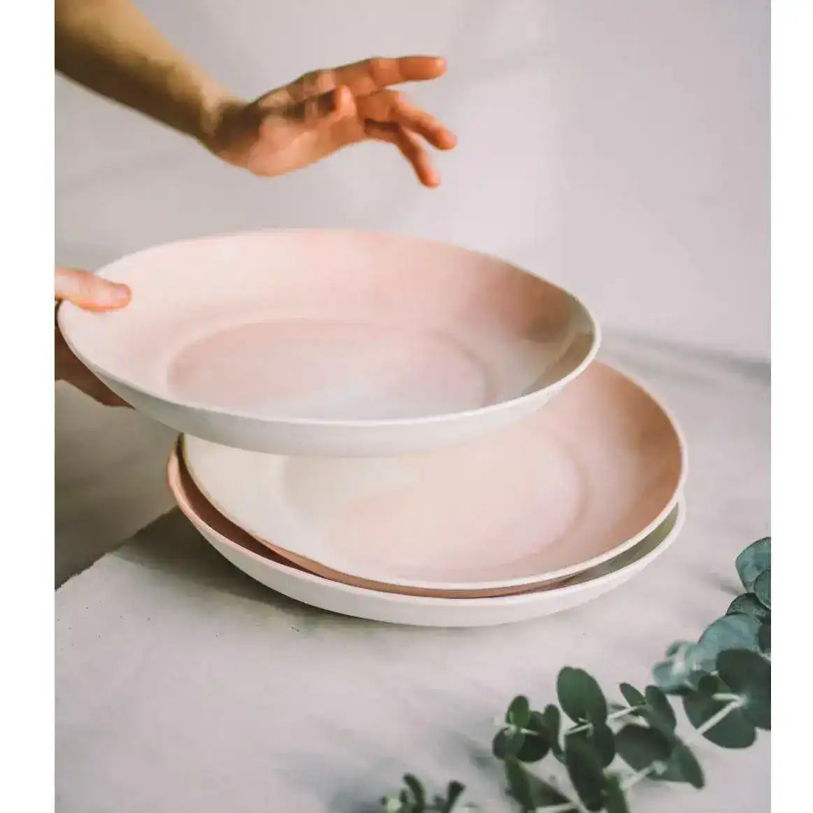 Rose Watercolor Deep Porcelain Dinnerware