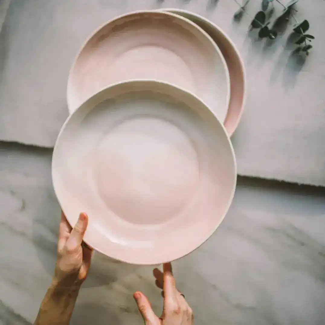 Rose Watercolor Deep Porcelain Dinnerware