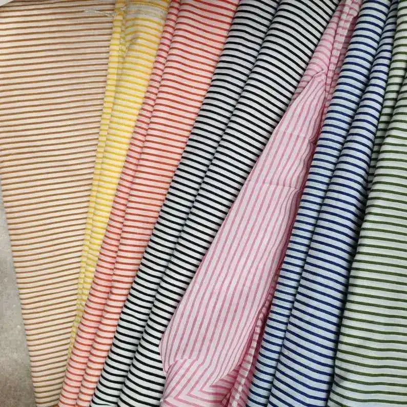Scallop Striped Square Cotton Napkins