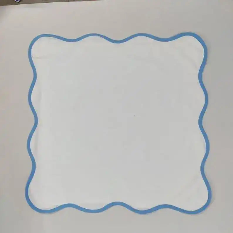 Scallop Trim Cotton Placemats and Napkins