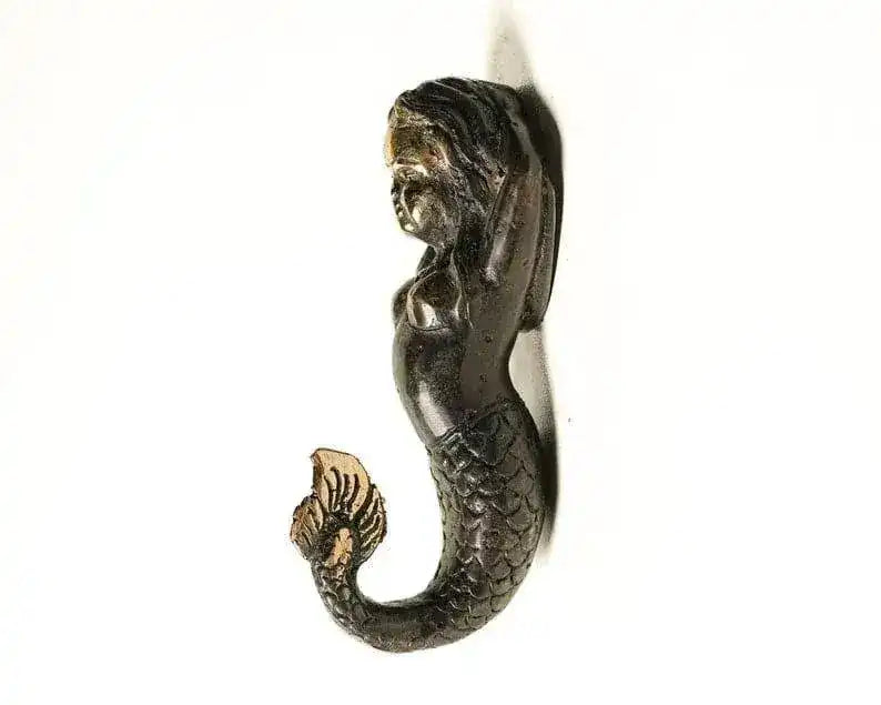 Solid Brass Mermaid Wall Hook - MAIA HOMES