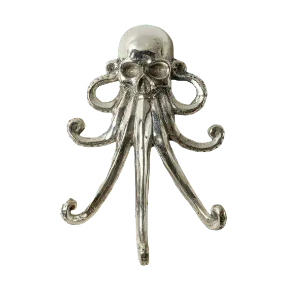 Solid Brass Octopus Wall Hook - MAIA HOMES