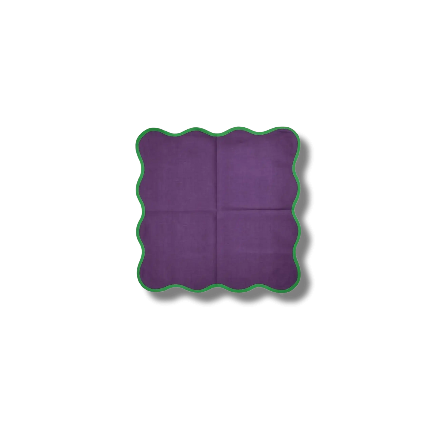 Square Scalloped Cotton Napkins