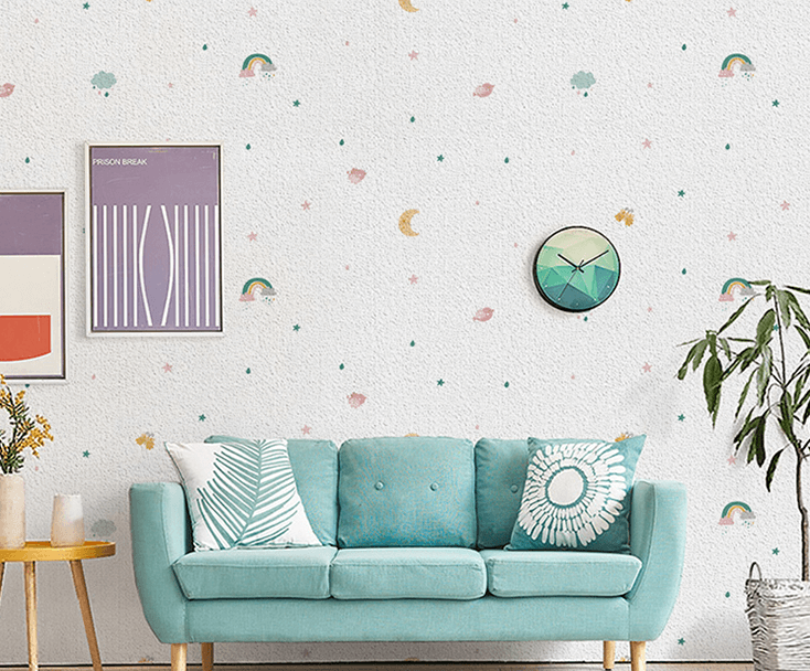 Modern Seamless Children Room wallpaper