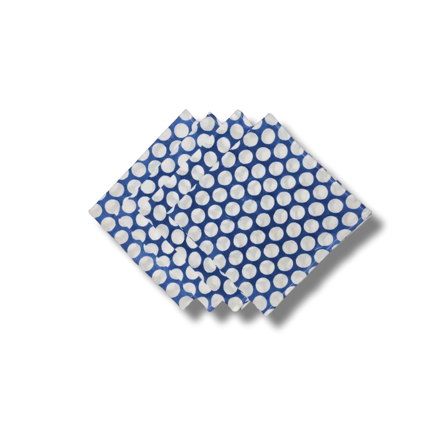 White Polka Dots Cotton Napkins